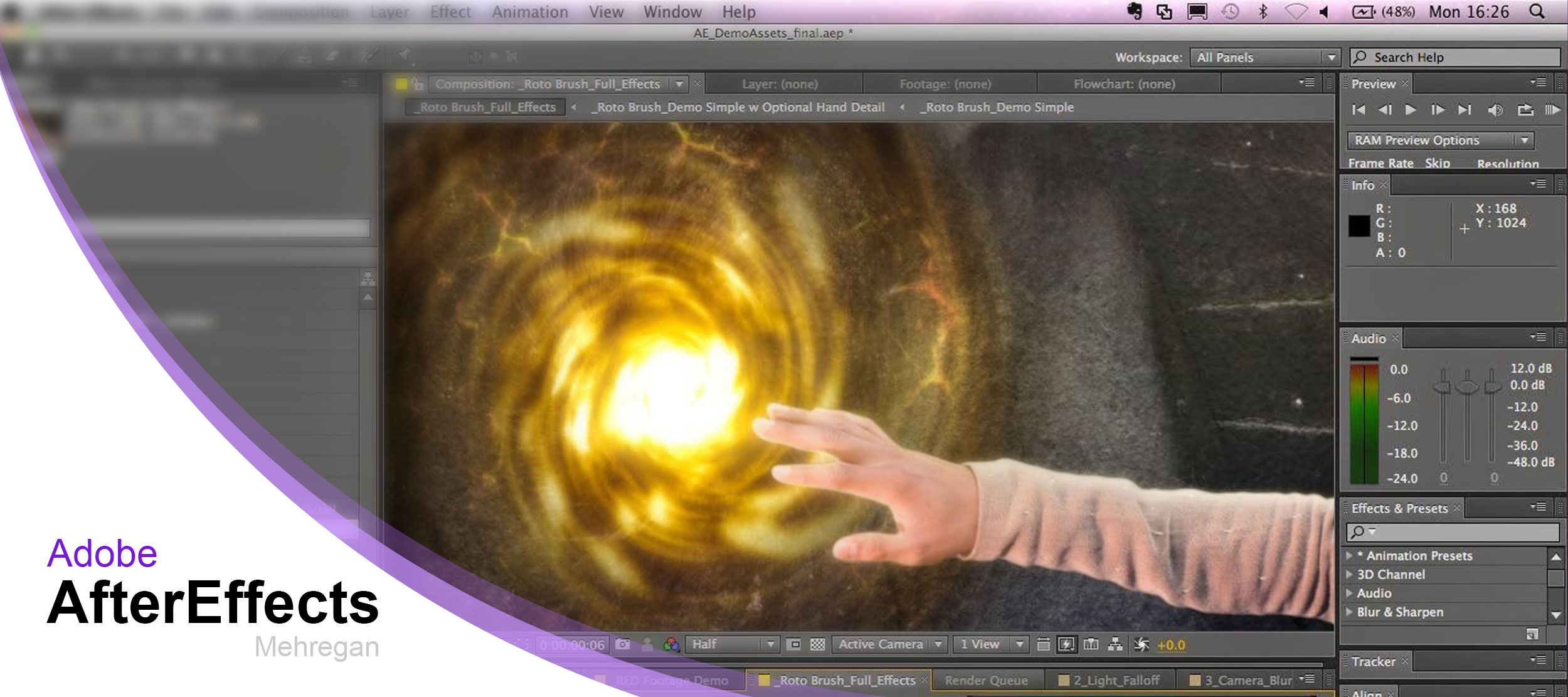 آموزش نرم افزار Adobe After Effects در اصفهان آموزشگاه مهرگان